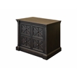 Pemberly Row Set of 3 Wood Office Writing Table & Filing Cabinet & Bookcase