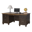 Pemberly Row Set of 3 Fully Assembled Office Desk & Filing Cabinet & Bookcase