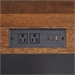 Pemberly Row Set of 3 Writing Office Table & Filing Cabinet & Bookcase