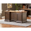Pemberly Row Set of 3 Fully Assembled Executive Desk & Filing Cabinet & Bookcase
