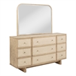 Pemberly Row 4Pc Set Eastern King Platform Bed & Dresser w/ Mirror & Nightstands