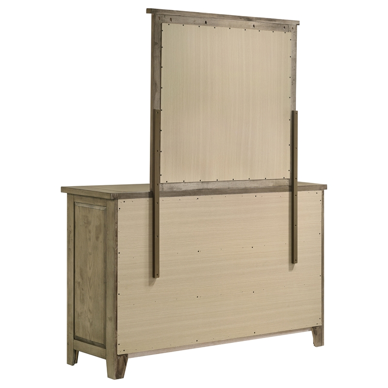 Pemberly Row Set of 4 Eastern King Panel Platform Bed & Dresser & Nightstands
