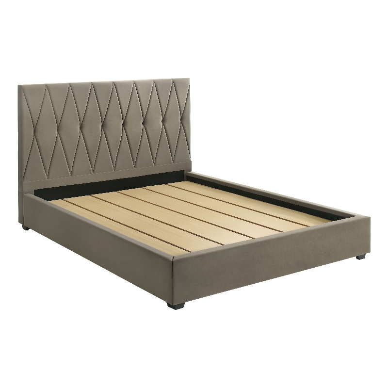 Pemberly Row Set of 4 Eastern King Panel Platform Bed & Dresser & Nightstands