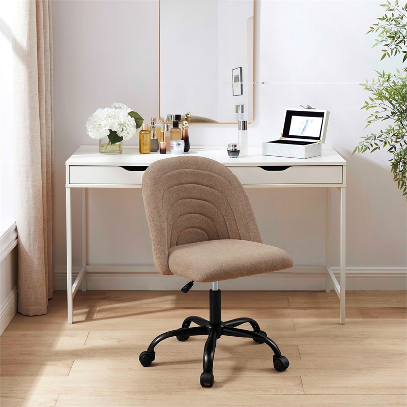 Pemberly Row Set of 2 Lift Top Stand Up Desk with X-Frame Legs & Swivel Chair