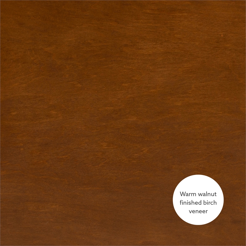 Pemberly Row 3-Piece Wood Living Room Furniture Set in Walnut Brown