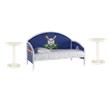 Pemberly Row Set of 3 Youth Daybed & Round Spindle Side Tables