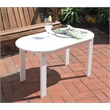 Pemberly Row 4-Piece Adirondack Acacia Wood Outdoor Seating & Table Set in White