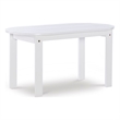 Pemberly Row 4-Piece Adirondack Acacia Wood Outdoor Seating & Table Set in White