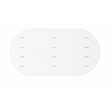 Pemberly Row 4-Piece Adirondack Acacia Wood Outdoor Seating & Table Set in White