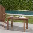 Pemberly Row 4-Piece Adirondack Wood Outdoor Seating & Table Set in Brown
