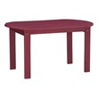 Pemberly Row 3-Piece Adirondack Acacia Wood Outdoor Seating & Table Set in Red