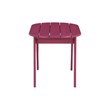 Pemberly Row 3-Piece Adirondack Acacia Wood Outdoor Seating & Table Set in Red