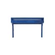 Pemberly Row 4-Piece Adirondack Acacia Wood Outdoor Seating & Table Set in Blue