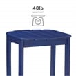 Pemberly Row 4-Piece Adirondack Acacia Wood Outdoor Seating & Table Set in Blue