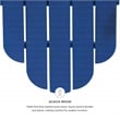 Pemberly Row 4-Piece Adirondack Acacia Wood Outdoor Seating & Table Set in Blue