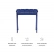 Pemberly Row 4-Piece Adirondack Acacia Wood Outdoor Seating & Table Set in Blue