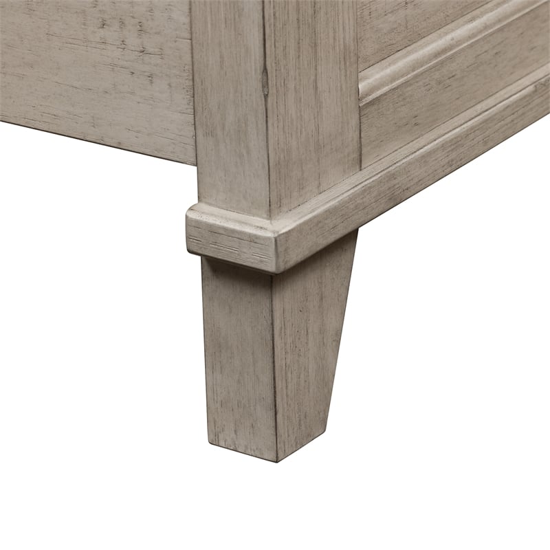 Pemberly Row Set of 3 Queen Mantle Storage Bed & Nightstands