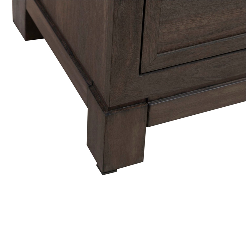Pemberly Row Set of 4 Queen Upholstered Bed & Dresser & Nightstands