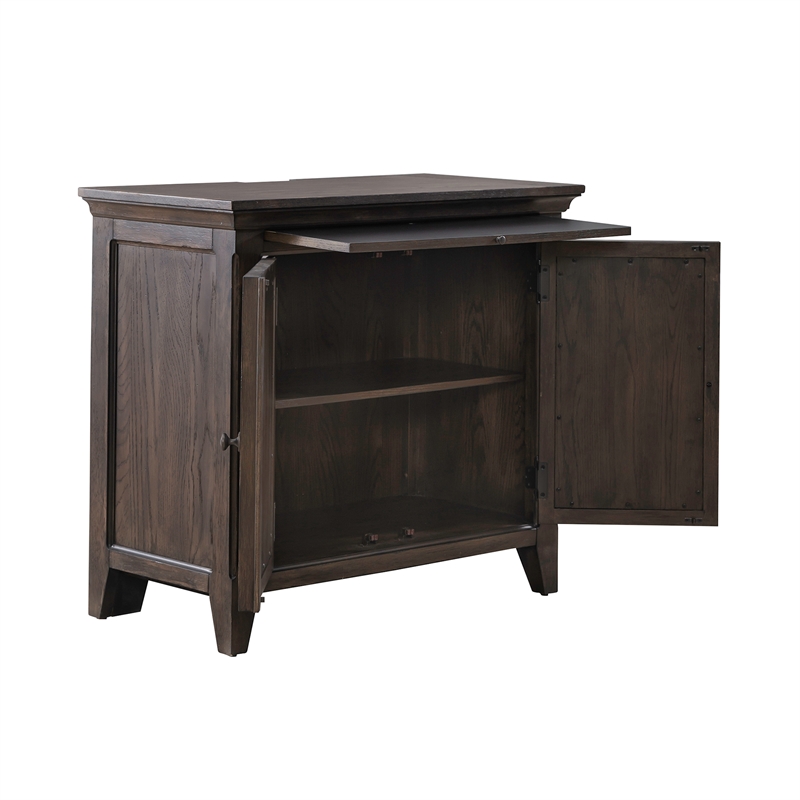 Pemberly Row Set of 4 King Panel Bed & Dresser & Chests with Charging Station