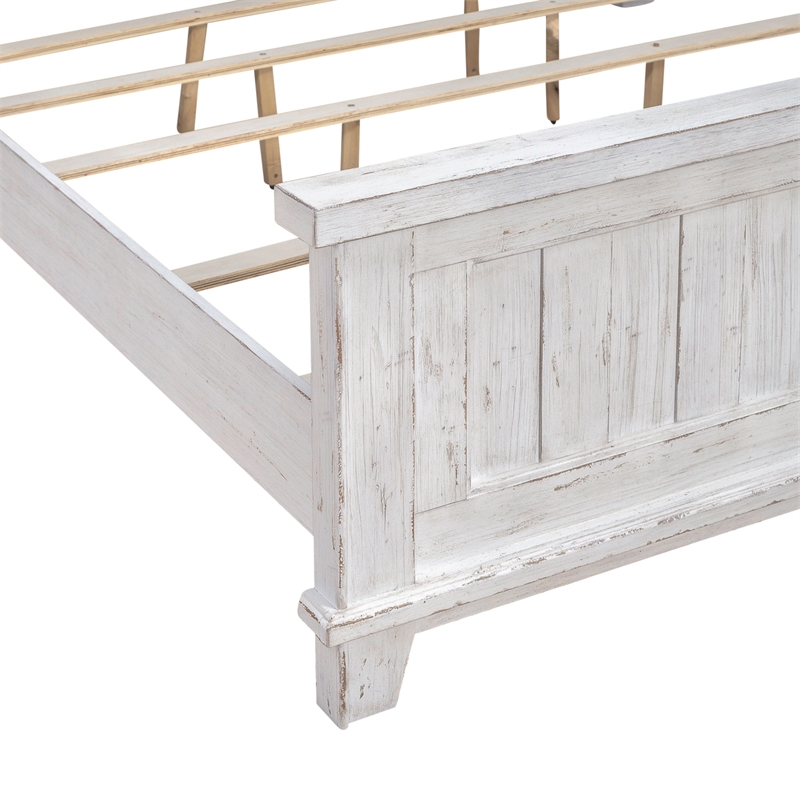 Pemberly Row Set of 4 Queen Panel Bed & & Dresser & Nightstands
