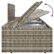 Pemberly Row Rattan & Powder-Coated Steel Polyester & Pvc Garden Lounge Set Gray