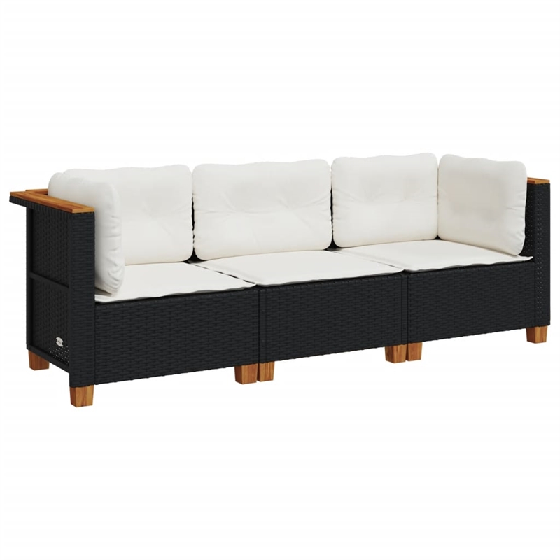 Pemberly Row 3-Piece Modular Outdoor Garden Sofa Set Rectangular Design