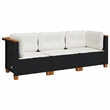 Pemberly Row 3-Piece Modular Outdoor Garden Sofa Set Rectangular Design