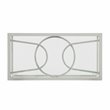Pemberly Row Modern 2-piece Metal Outdoor Conversation Set in Gray