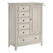 White/5-Drawer & 1-Door