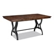 Pemberly Row Traditional Wood Gathering Table in Copper Finish