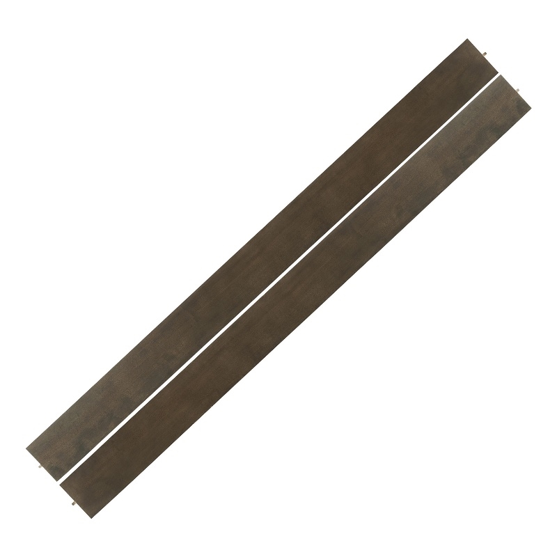 Pemberly Row Contemporary Solid Hardwood Bed Rails in Graphite Gray