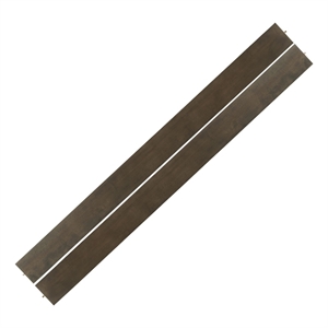 Pemberly Row Contemporary Solid Hardwood Bed Rails in Graphite Gray