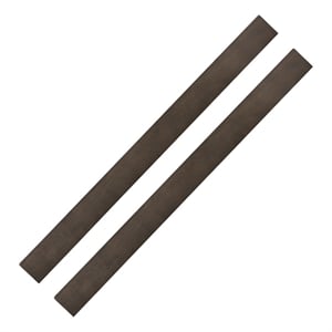 Pemberly Row Farmhouse Wood Full Size Bed Rails in River Rock Brown