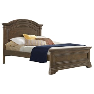 Pemberley Row Solid Hardwood Rosewood Brown Full Bed Traditional Style 57&quot H x 60&quot W x 83&quot D