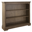Pemberly Row Wood Farmhouse Hutch/Bookcase in Cashew with Adjustable Shelves