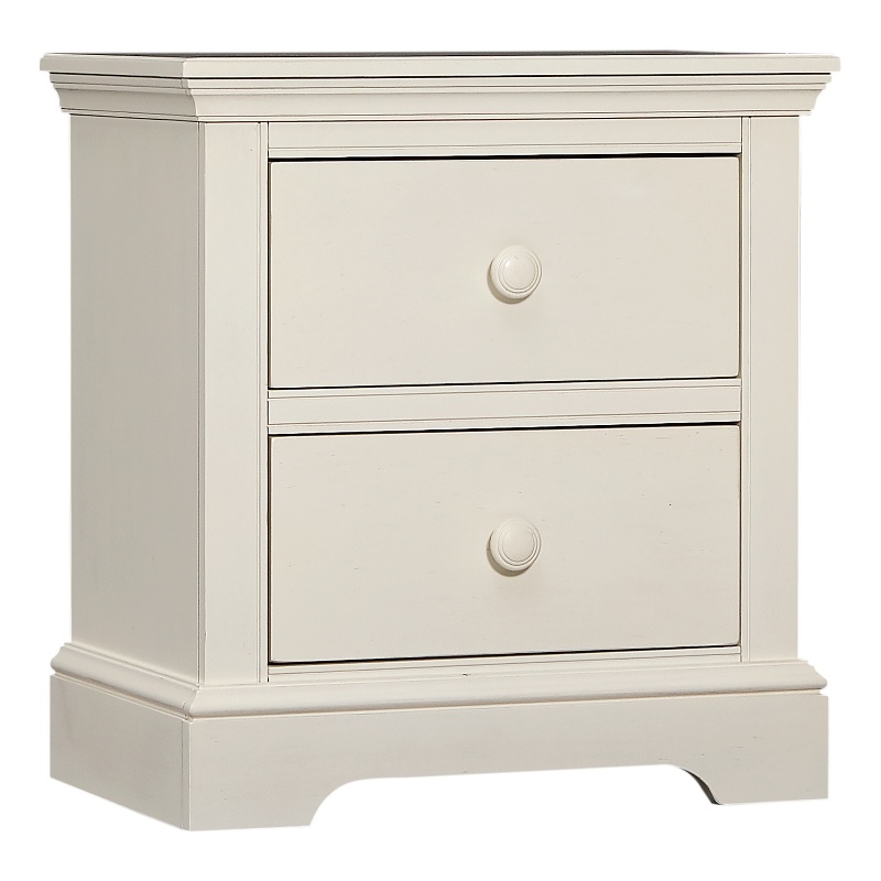 Pemberly Row Nursery Farmhouse Furniture Set of 6 Baby Crib Set in Chalk White