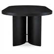 Pemberly Row 6-Piece Black & White Solid Wood Dining Set