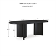 Pemberly Row 6-Piece Black & White Solid Wood Dining Set