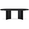 Pemberly Row 6-Piece Black & White Solid Wood Dining Set