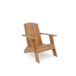 Pemberly Row Modern 3 Piece Teak Deep Seating Outdoor Adirondack Lounge Set