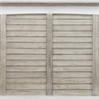 Pemberly Row Contemporary Wood Queen Headboard in Gray/White