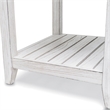 Pemberly Row Contemporary Wood End Table with Drawer in White/Blue