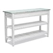 Pemberly Row Contemporary Wood Entertainment Center with Drawers in Blue