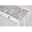 Pemberly Row Contemporary Wood Console Table with Drawers in White/Gray