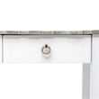 Pemberly Row Contemporary Wood Console Table with Drawers in White/Gray