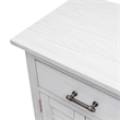 Pemberly Row Contemporary 2-Door Wood Nightstand with Drawer in White