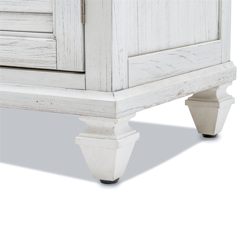 Pemberly Row Contemporary Wood Dresser with 6-Drawers in White