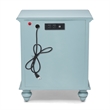 Pemberly Row Contemporary Solid Wood Nightstand with 2-Drawers in Blue