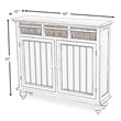 Pemberly Row 2-Door Wood Entry Cabinet with Baskets in White