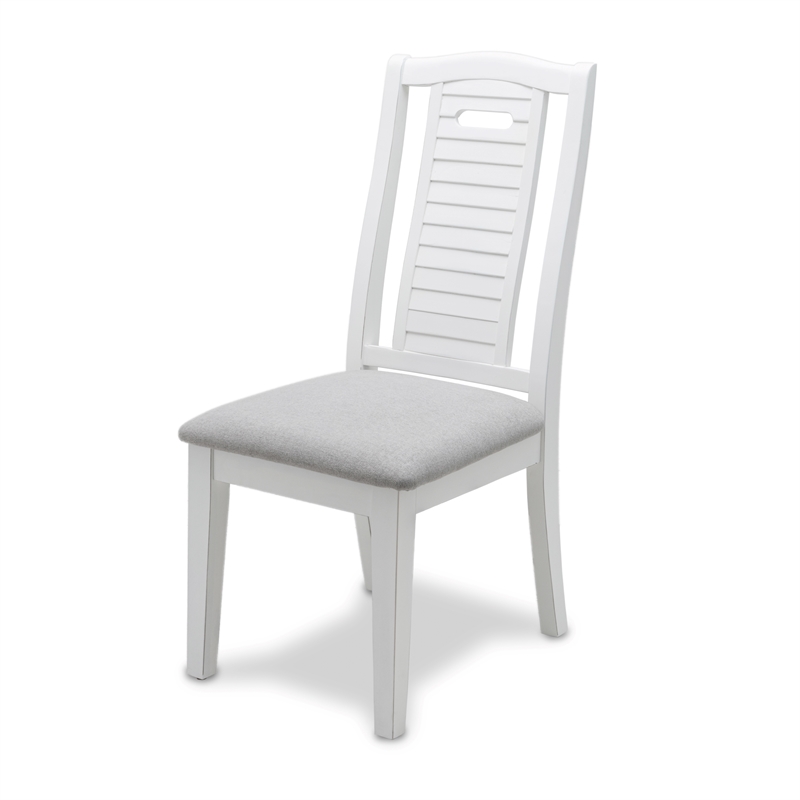 Pemberly Row Contemporary Dining Chair Shutter Grey Fabric (Set of 2)